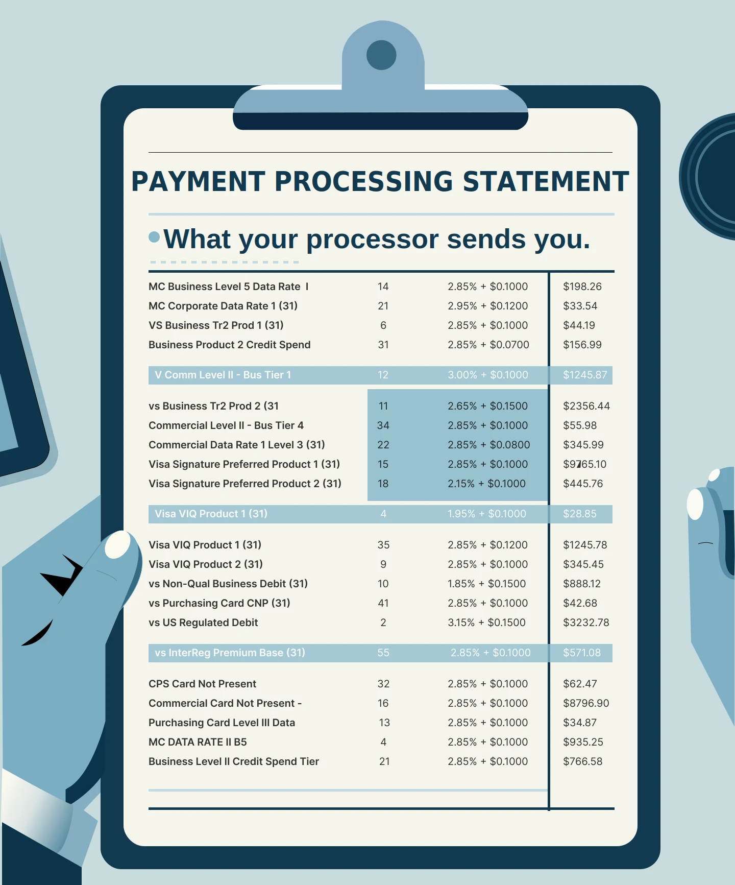 Payment processing statement before TruePayUSA analysis